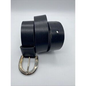 Kenneth Cole New York K9073X Unisex Black Belt Size M Genuine Leather 36" E2E